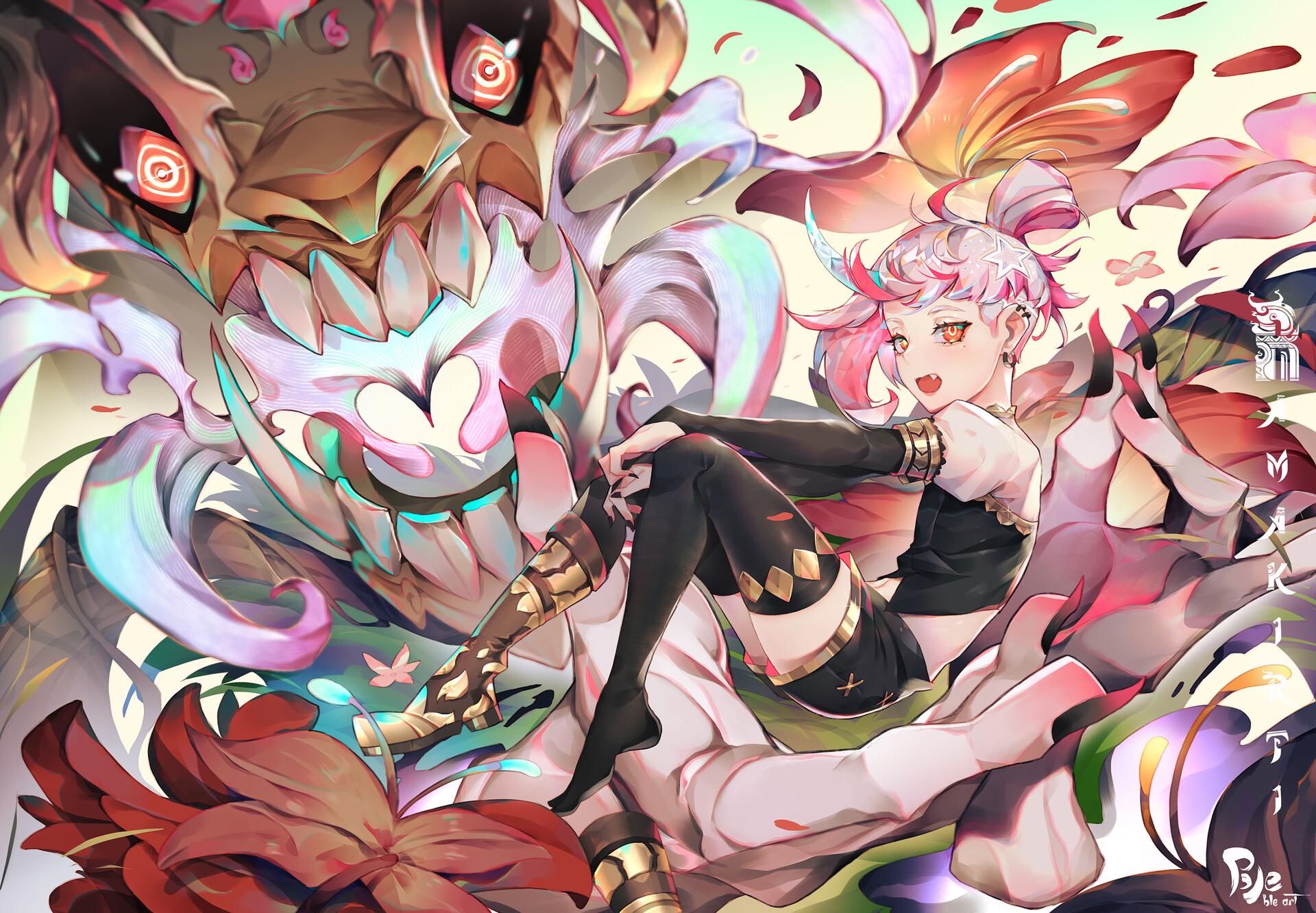 画师mikapikazo配色花里胡哨但是为了什么那么好看