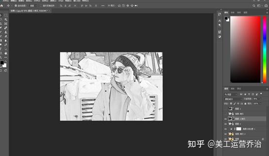 ps如何把图片变成铅笔画效果