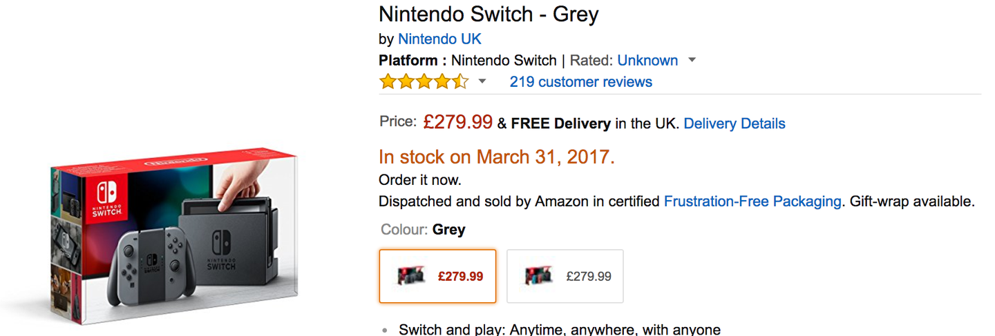 玩意儿 英亚预购原价nintendo Switch 了 3 月31 发货 知乎 玩意儿 英亚预购原价nintendo Switch 了 3 月31 发货 知乎