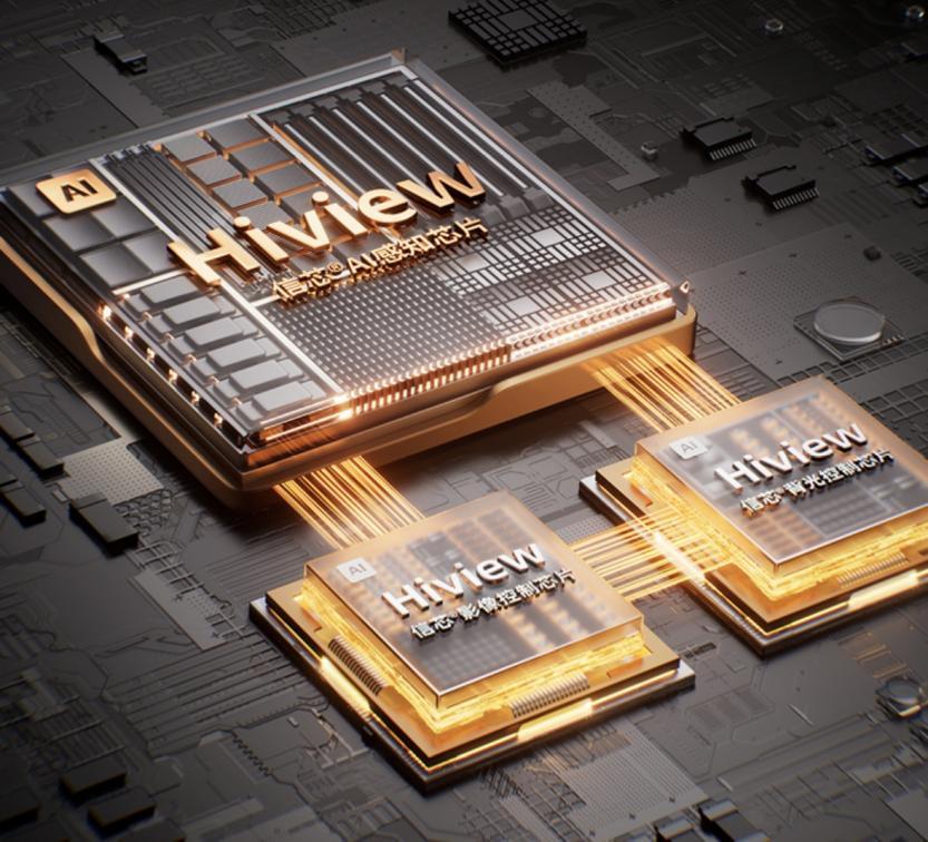 对画质进行智能调节,通过ai camera和毫米波雷达感知人的视角和位置后