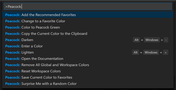 Peacock for VS Code:为你的窗口添上五彩斑斓的色彩 - 知乎