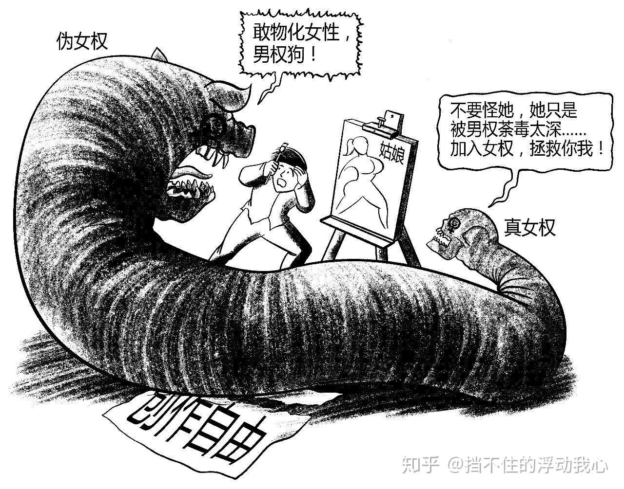 知乎上大量的所谓以反"女拳师"抹黑女权行为是否得当?