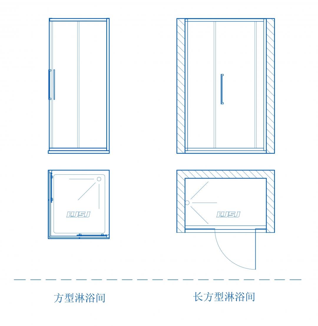 淋浴房的平面设计图图片