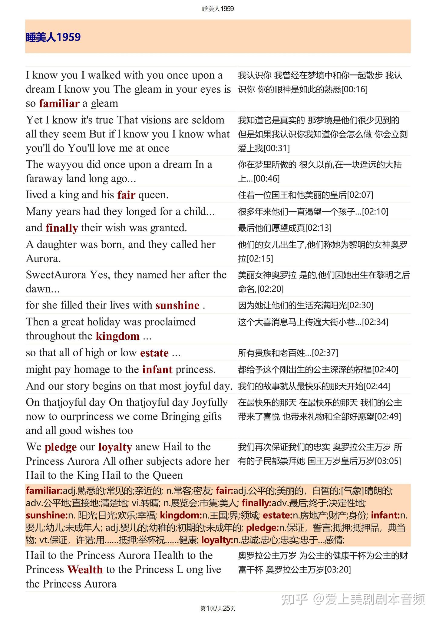 Sea Life Gutschein 2 Für 1 Pdf 2022 《睡美人》剧本pdf+词汇注释+音频（双语精排版） - 知乎