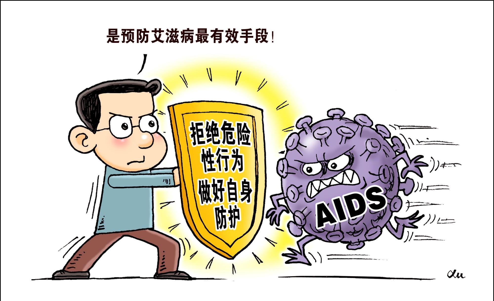 艾滋病病毒图片漫画图片