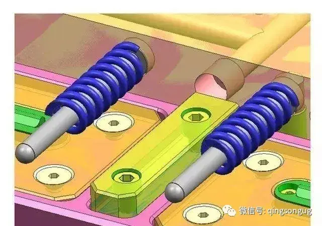 5x45度线条尽量藏入模胚或做冬菇头定位.