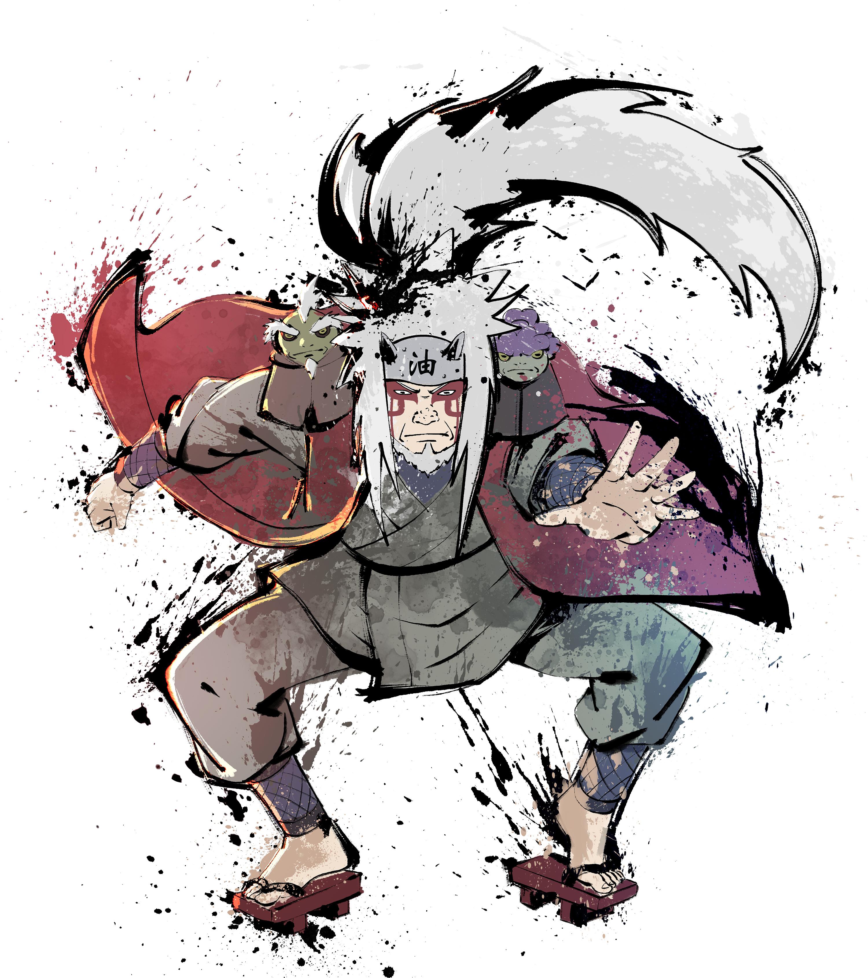 当火影忍者遇上水墨画是一种什么样的风格