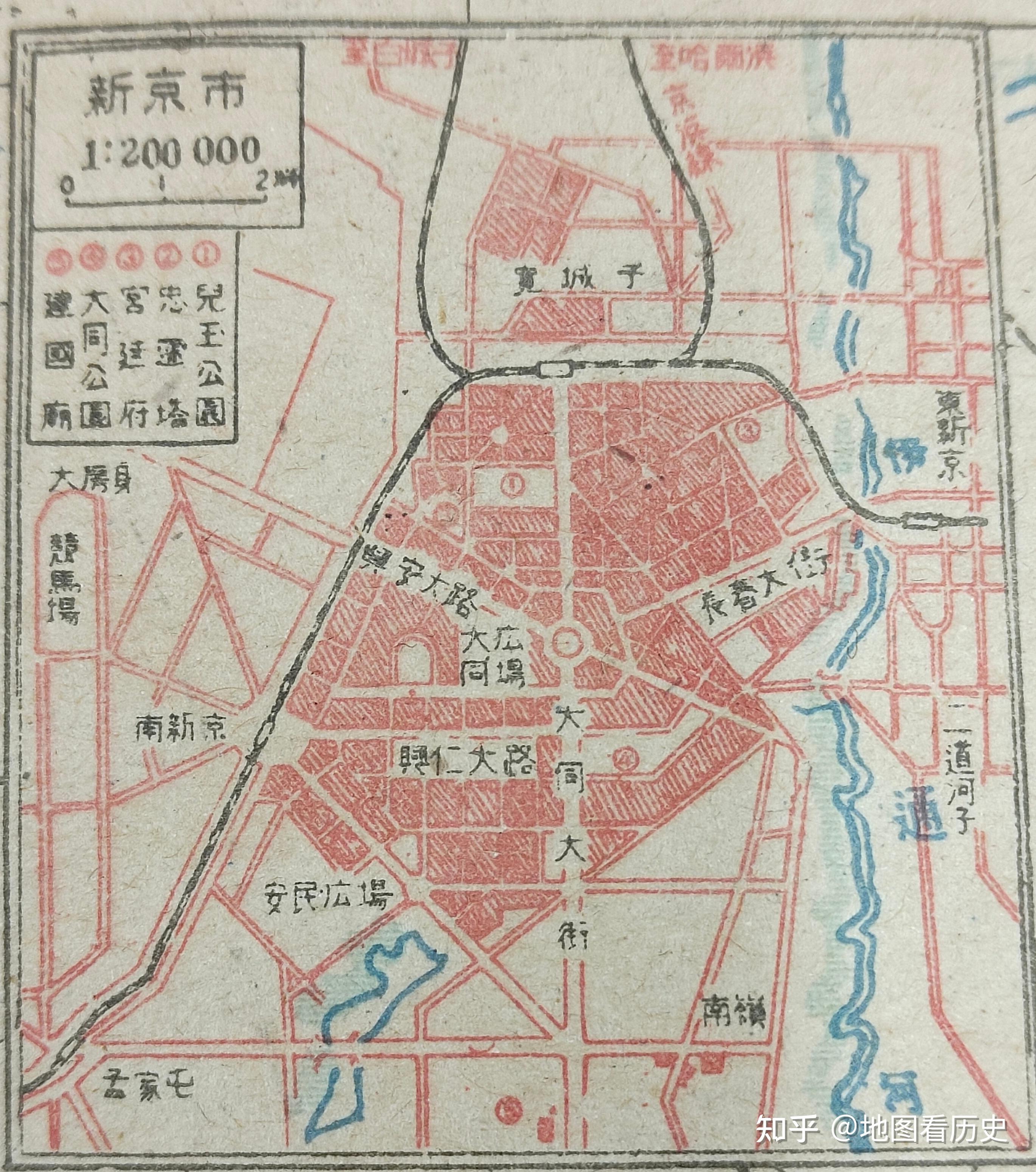 1945年伪满洲国覆灭之前的《最新掌中满洲地图》 - 知乎