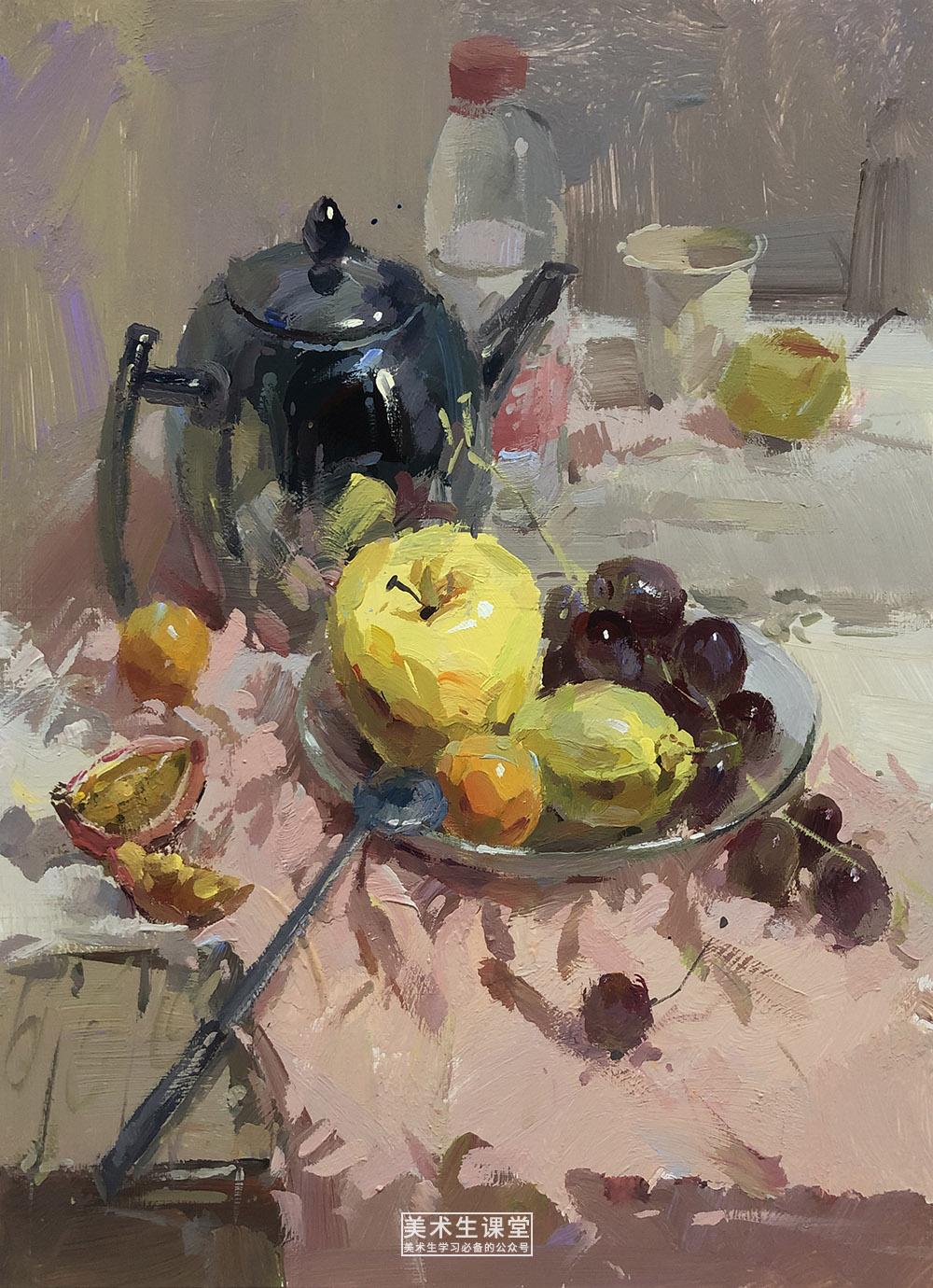 色彩静物提分要点丨色彩名师王夕辉高清教学范画作品 - 知乎