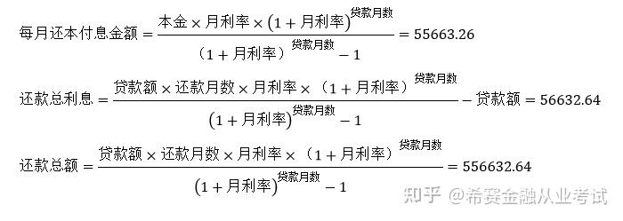 等额本金和等额本息图图片