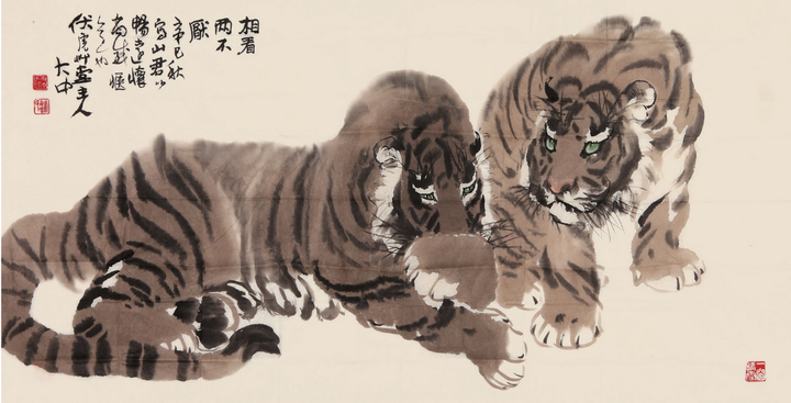 冯大中:独具特色的画风,被冠以“天下第一虎”的美名 - 知乎