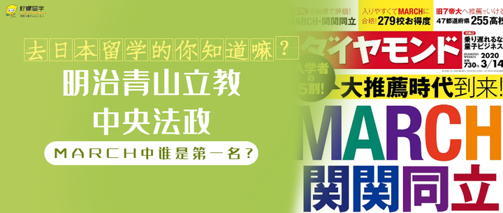 去日本留学的你知道嘛？明治青山立教中央法政，MARCH中谁是第一名？ - 知乎