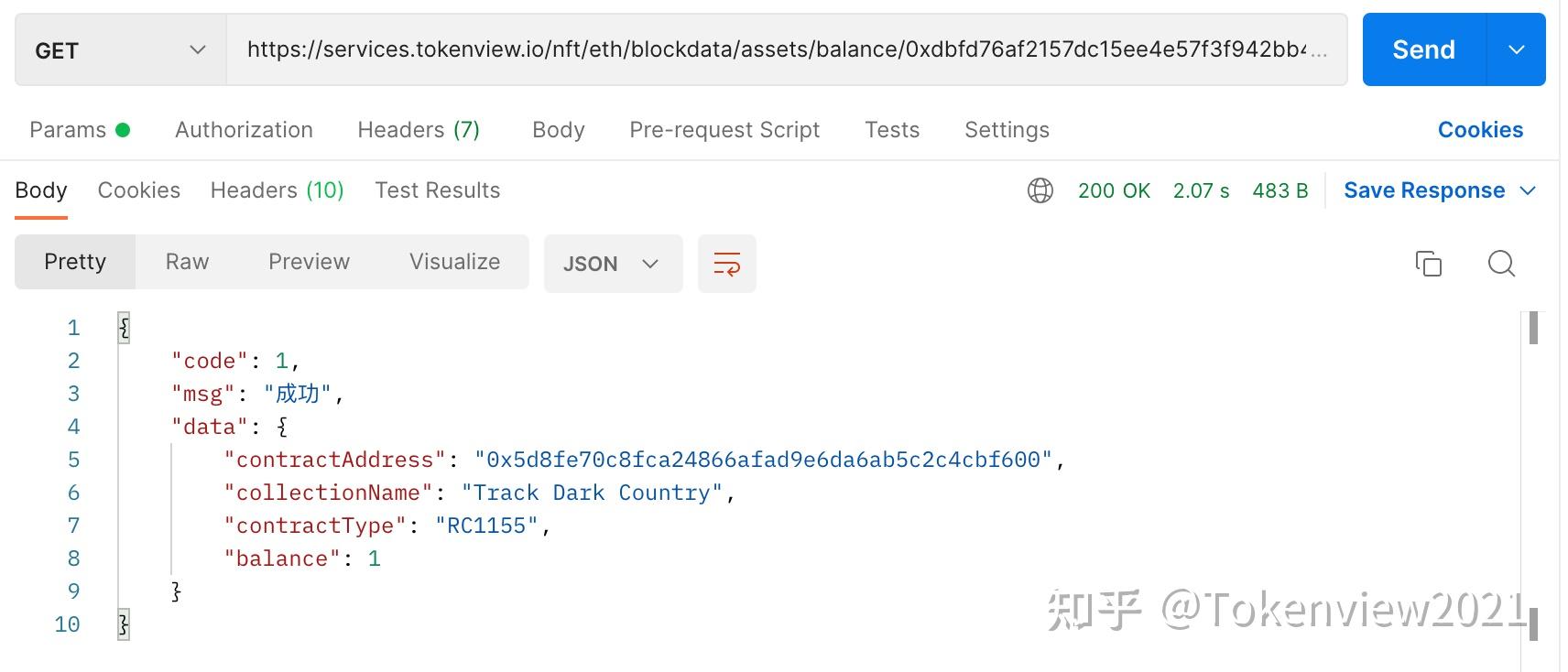 如何使用Tokenview NFT API获取NFT巨鲸 - 知乎