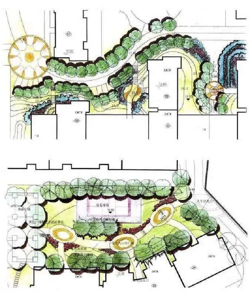 【景观园林快题设计元素】各类型入口节点
