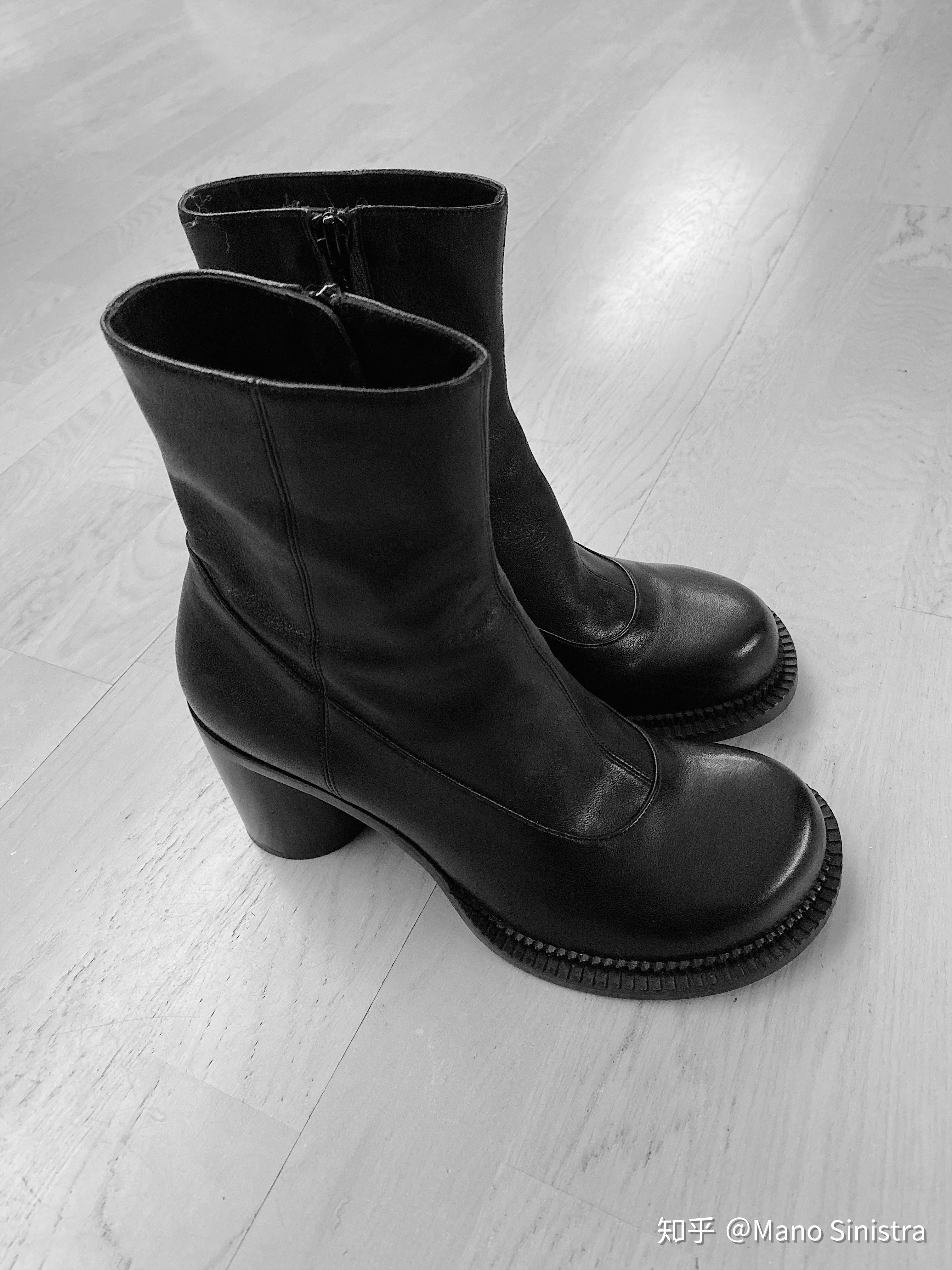maisonmargiela19秀款大头靴圆头靴