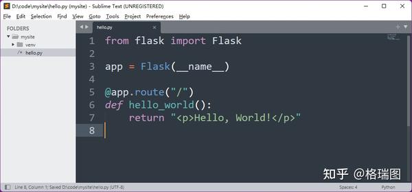 Python 可以做什么？0012-Flask 网站开发-快速上手-最小化应用 - 知乎