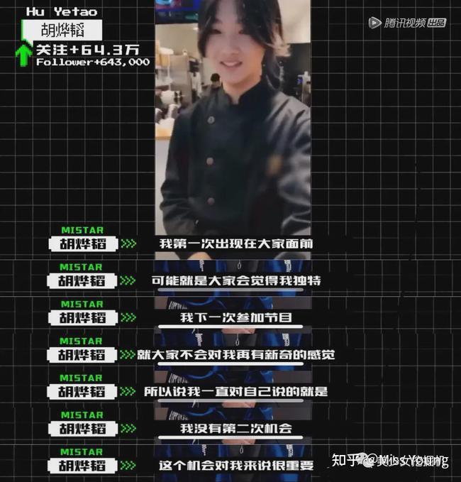 如何评价《创造营 2021》的胡烨韬? - 知乎