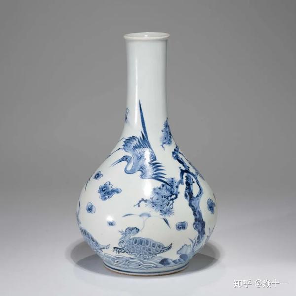 朝鮮美術 古陶磁 李朝 青花魚文 瓶