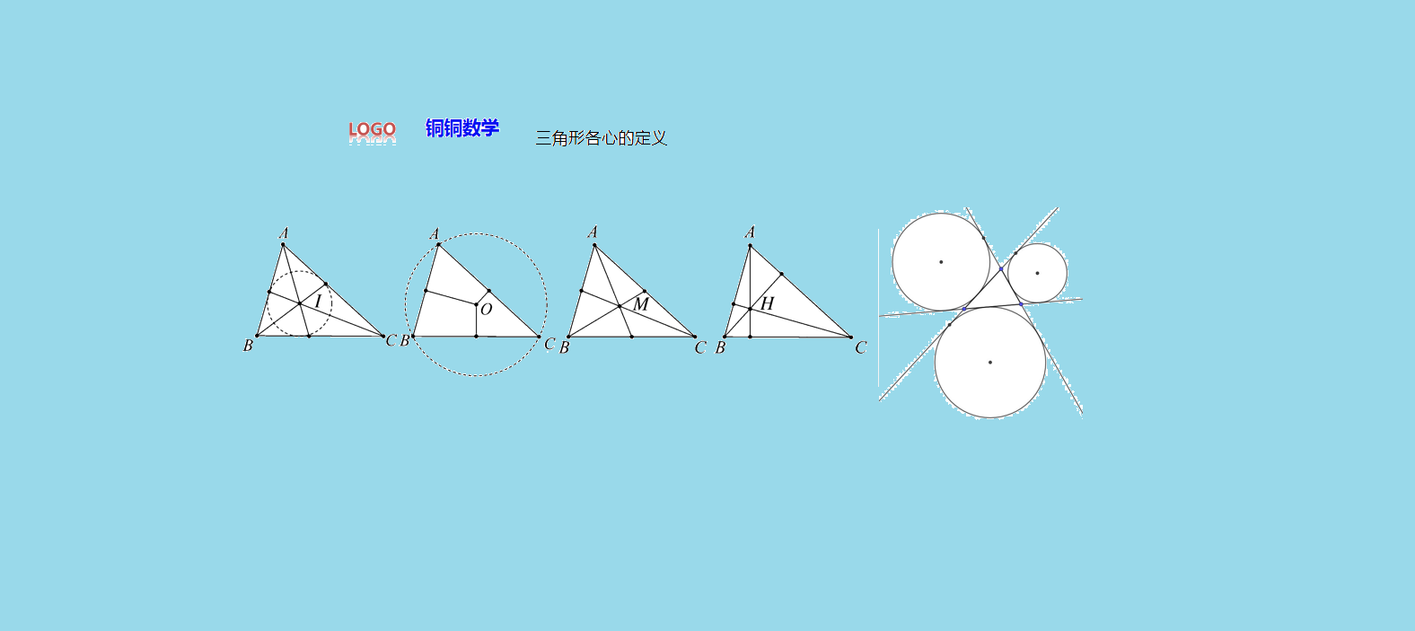 系统论述：三角形的五心