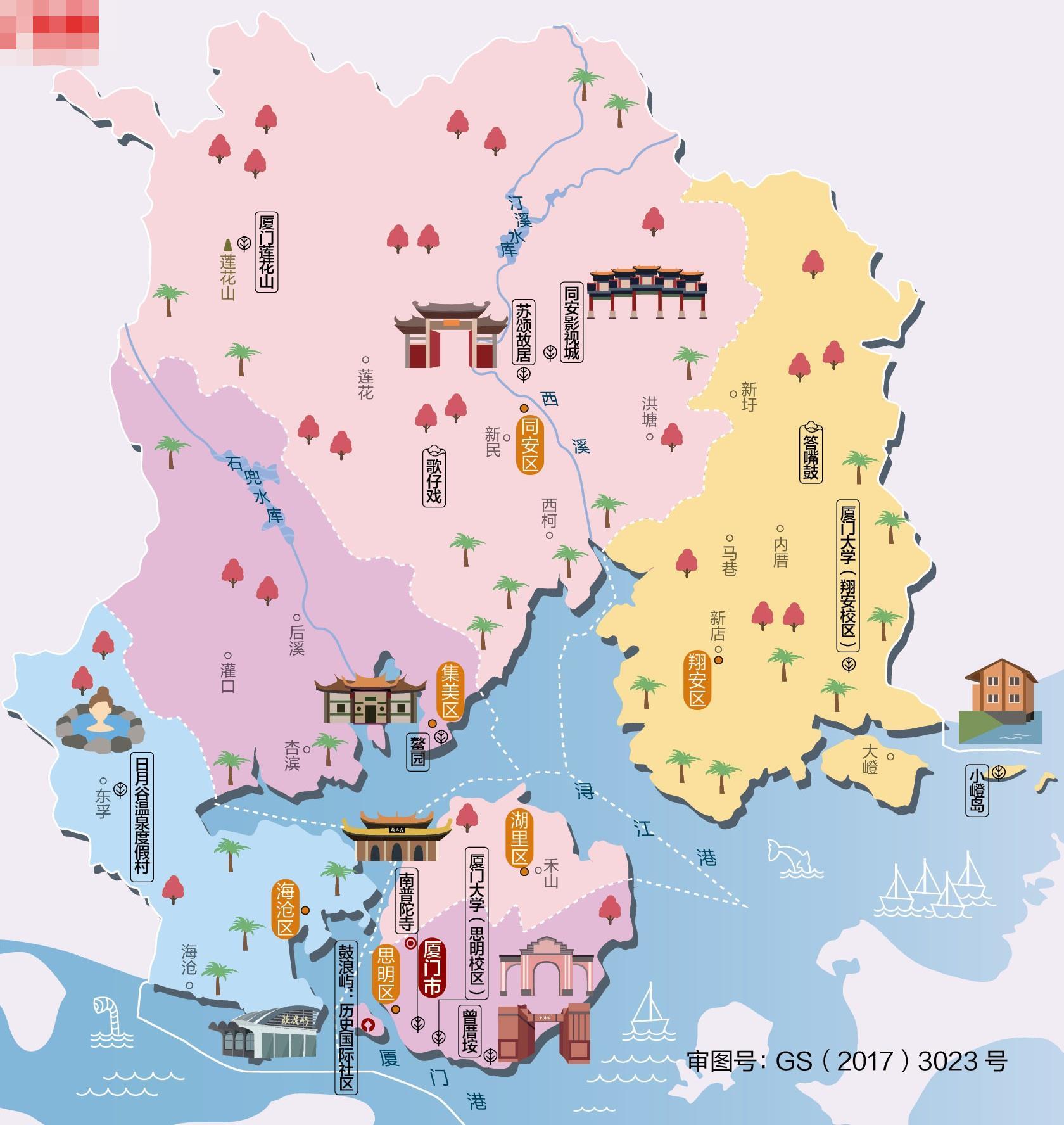 3,厦门市人文地图和情况介绍