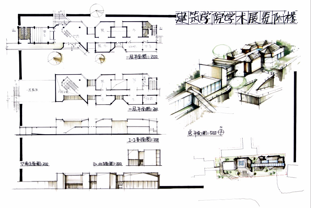 华南理工大学建筑考研快题真题 - 知乎