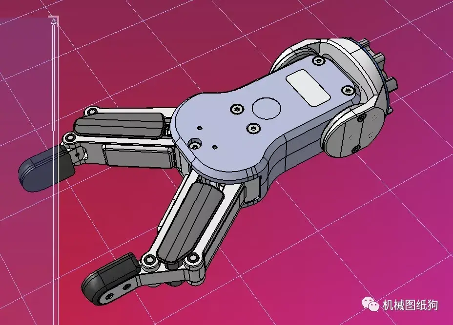 机器人onrobotrg6v2二指机械手模型3d图纸step格式