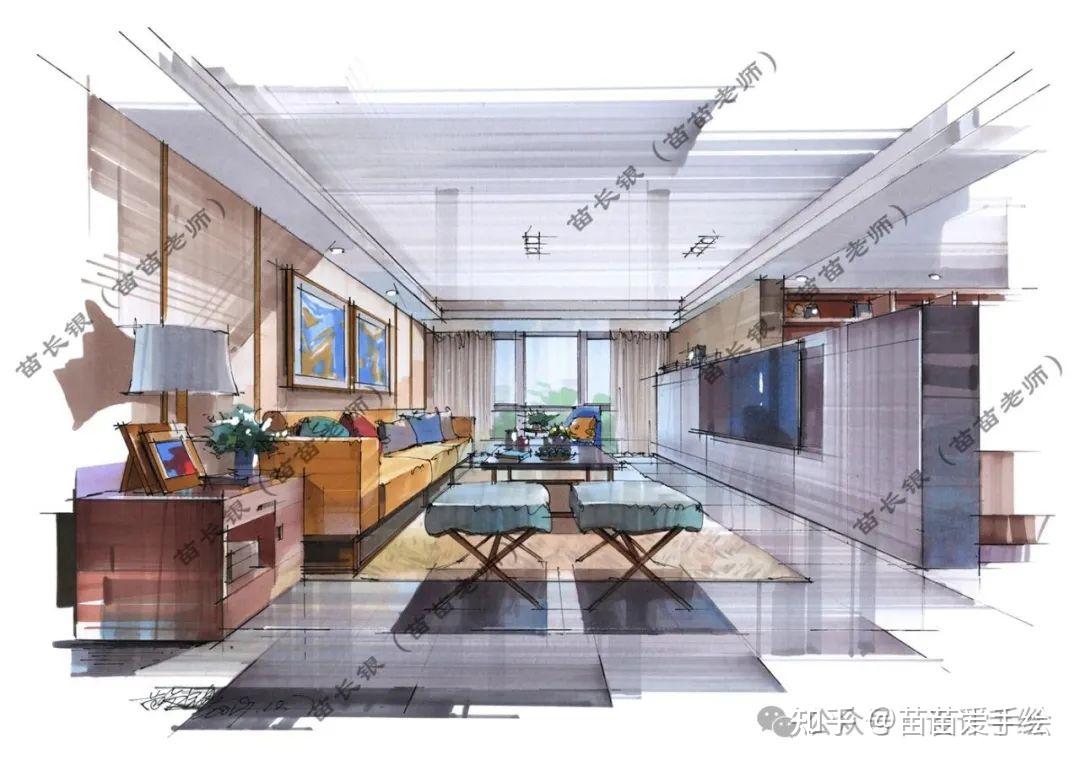 我的室内手绘60幅! - 知乎