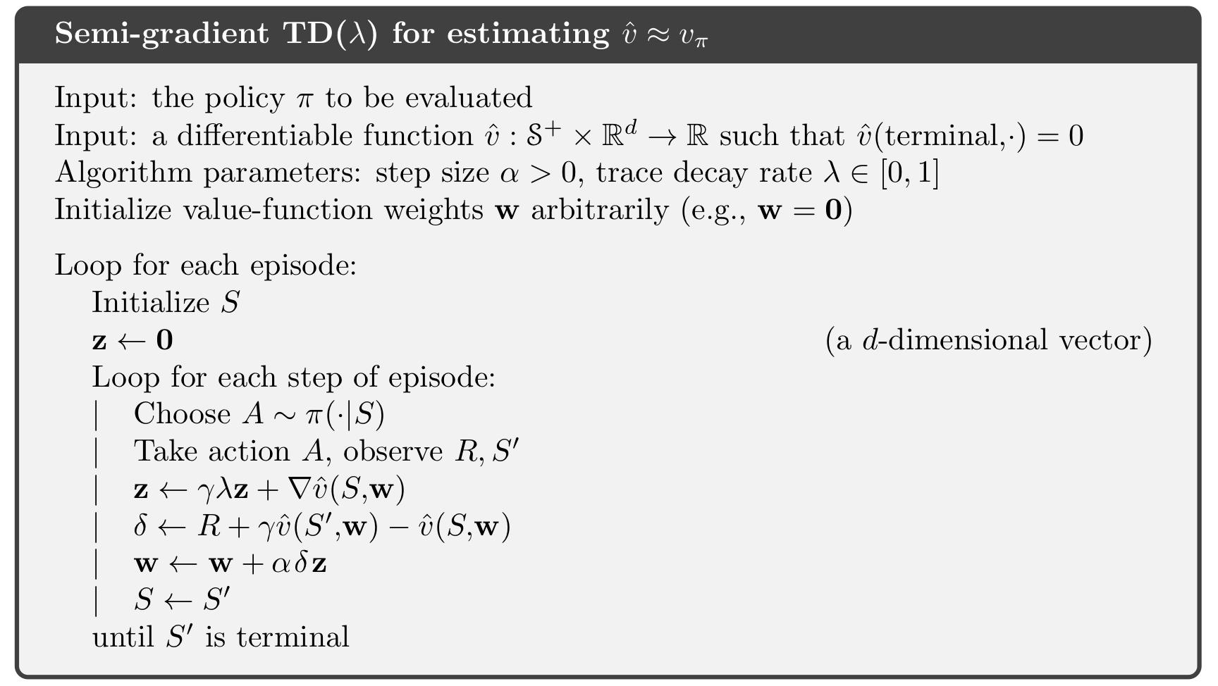 introtorlchapter12eligibilitytraces