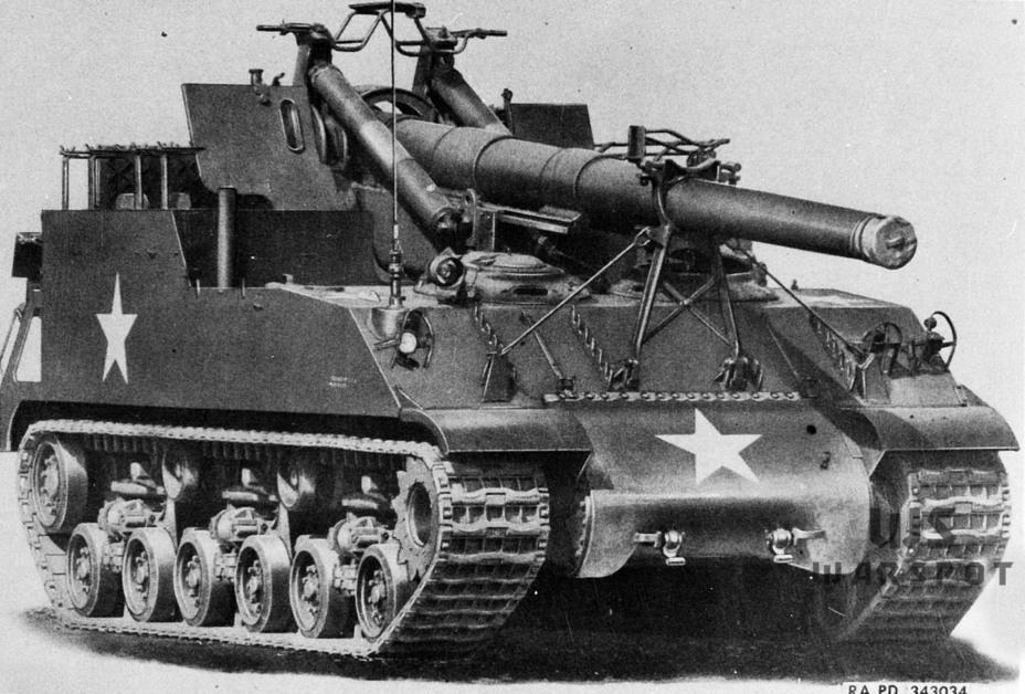 M43式203mm自行火炮图片