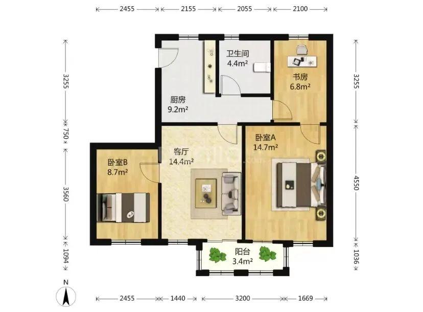 800多万市中心三房,极品地段,租金15k起! - 知乎