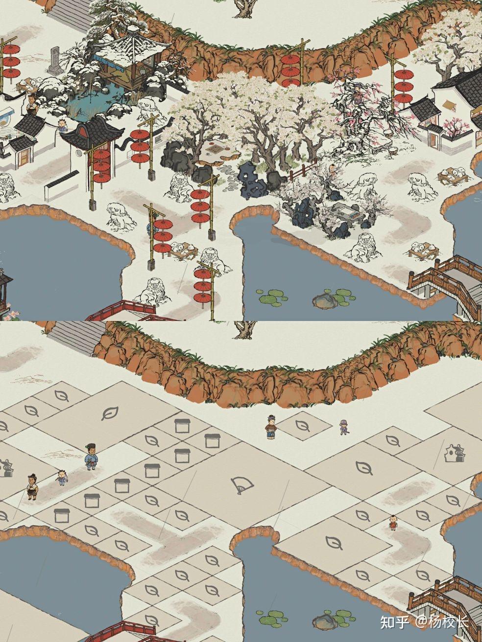 江南百景图新出的雪狮子冬季布局