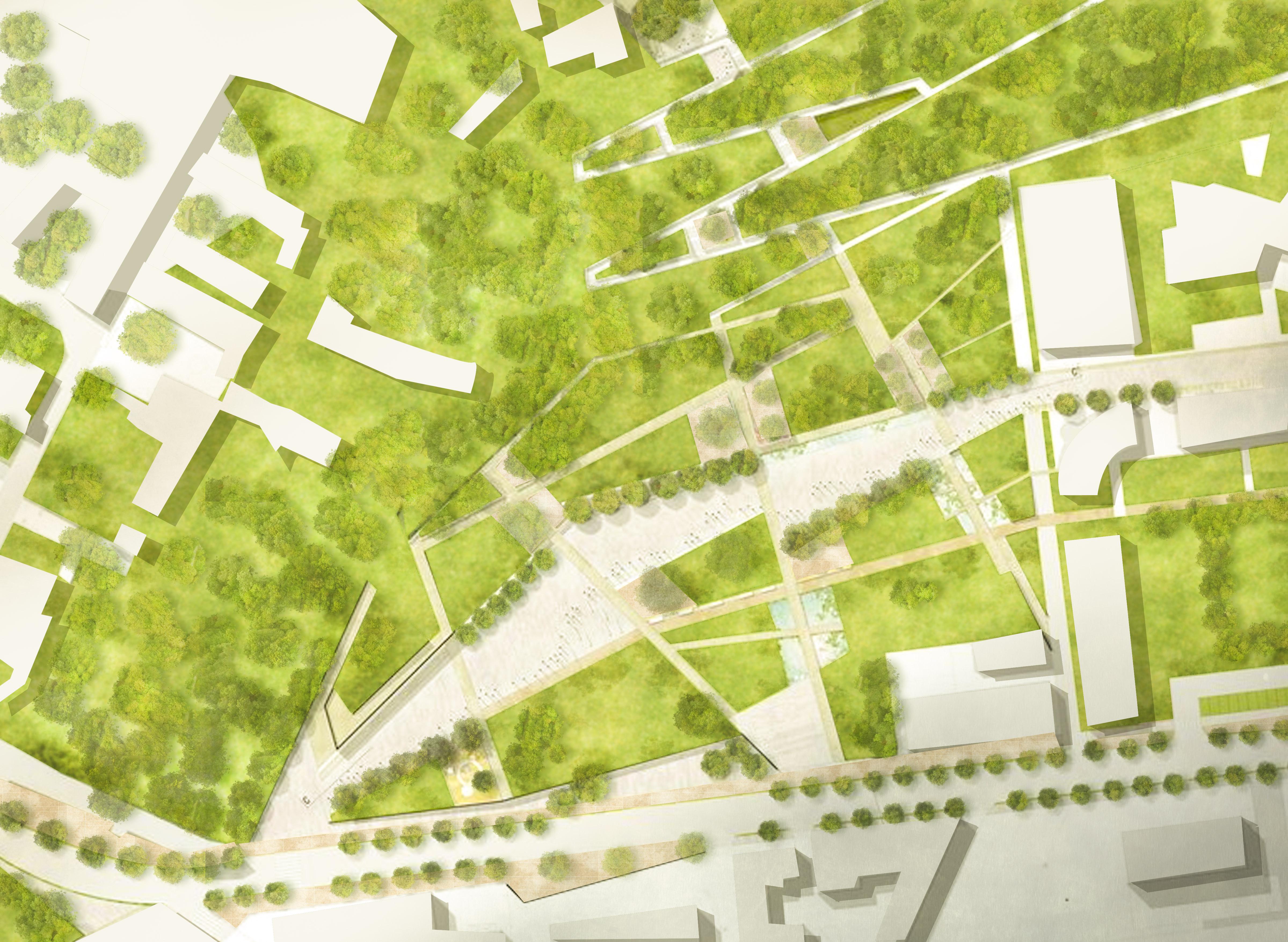 这种风格的总平面图如何ps出来的? - 知乎