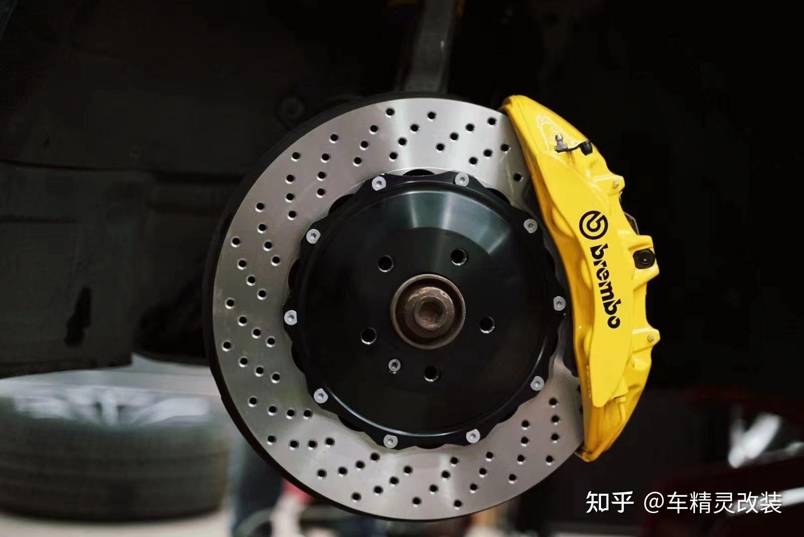 (奥迪a7刹车改装)brembo大六卡钳,颜值满分,制动撩妹必备神器