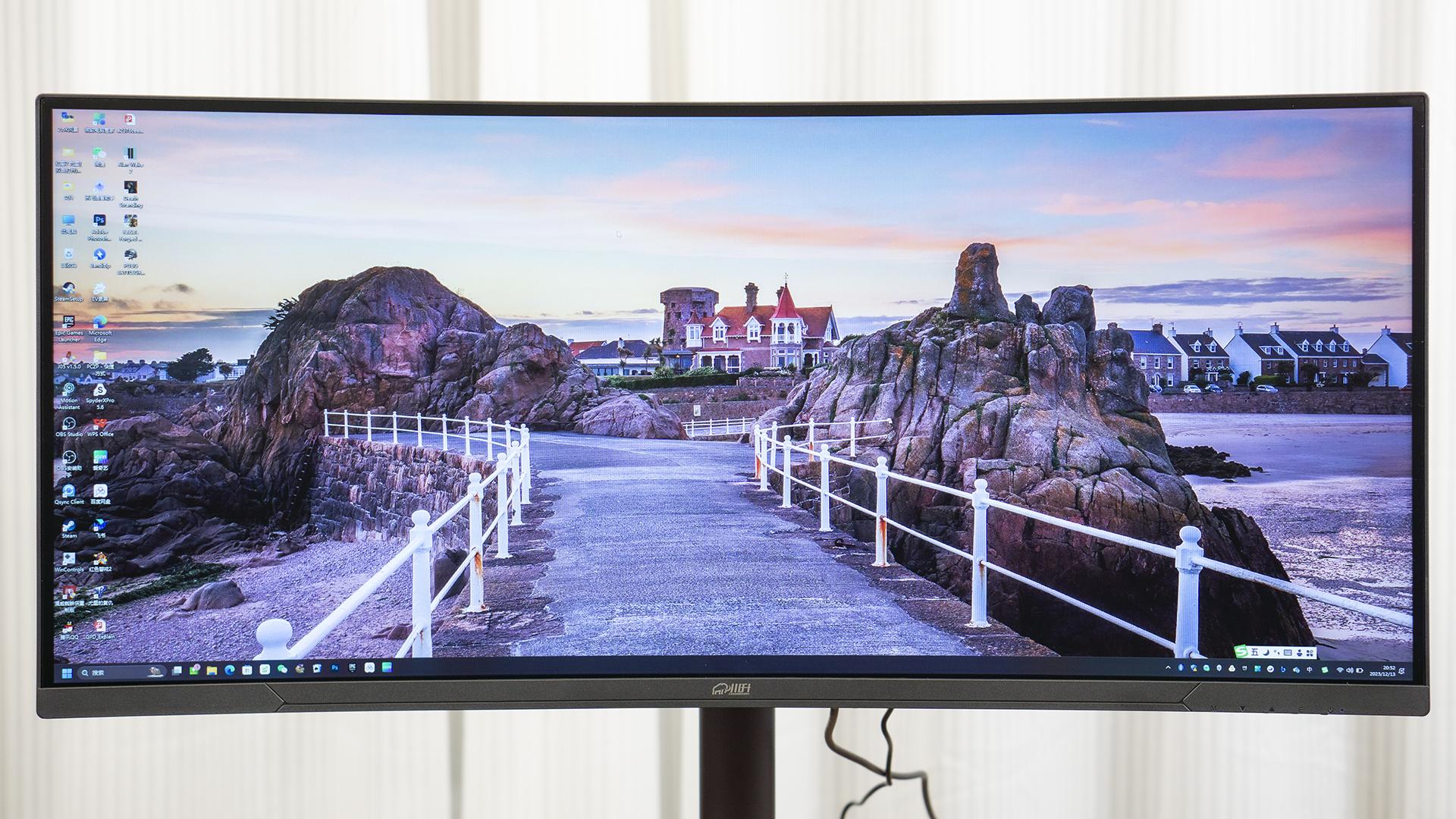 国货显示器有多能打34寸带鱼屏准4k10bit坏点包赔千元售价川升cs385f