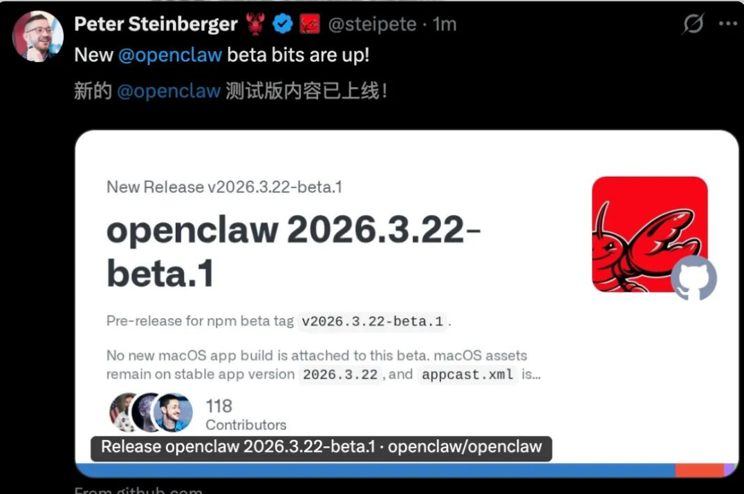 OpenClaw v2026.3.22重磅上线：一夜之间生态闭环成型！ - 知乎