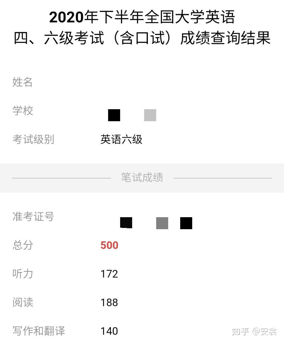英语六级刚好500分是种什么体验? - 知乎