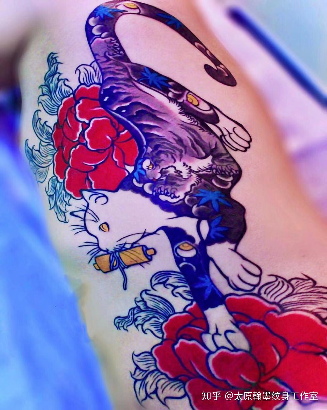 分享一组日式老传统纹身图案