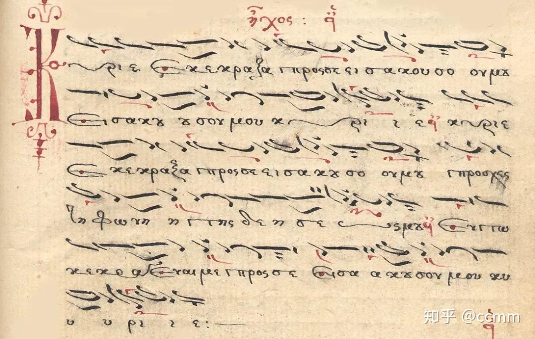 记谱法,八种调式和音乐理论