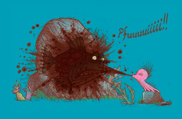 最佳反暴力儿童绘本会喷墨的小章鱼