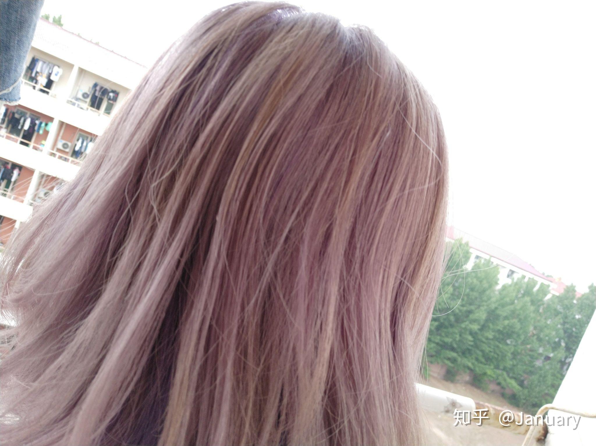 灰紫色头发的掉色过程是怎样的？ - 知乎