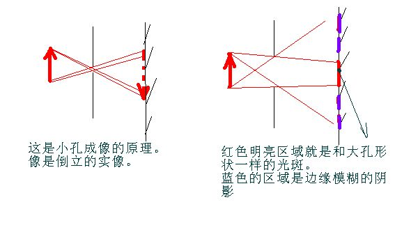 如何理解树下光斑呈圆形,为太阳的形状? 