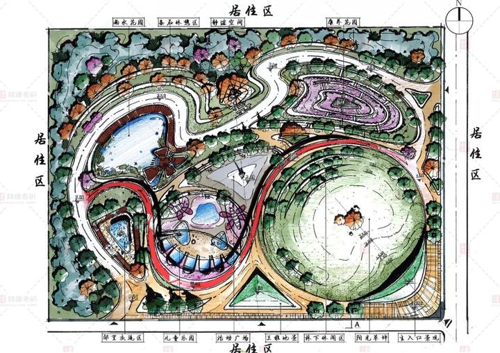 快题真题| 22福农林风园真题:口袋公园方案规划设计