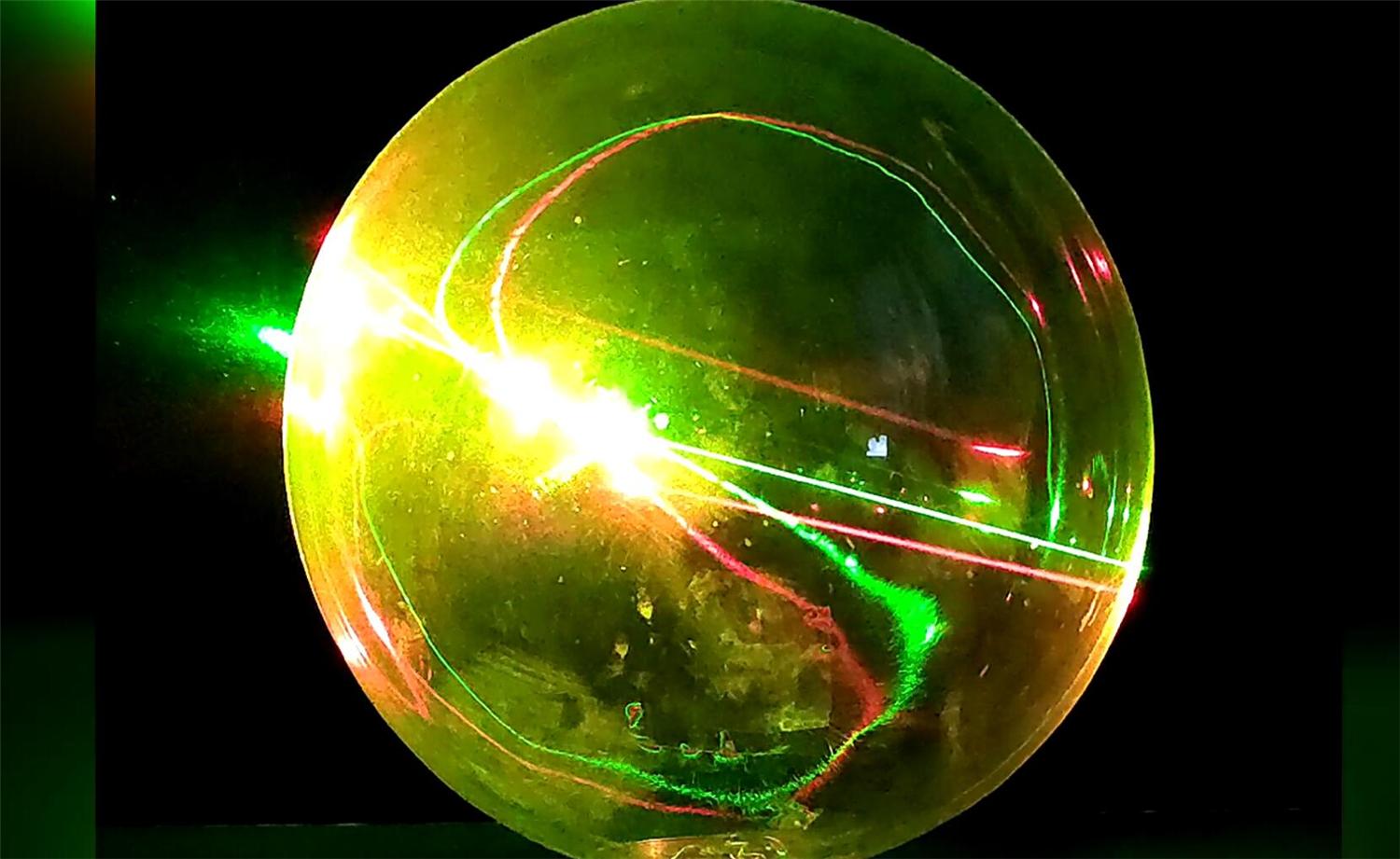 当六束激光通过通过透镜后,神奇的物理现象发生了!瞬间明白原理 - 知