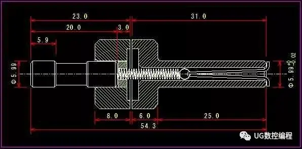 偏置式分中棒的结构图:可以看到分中棒是分成两部分的:上图左侧的是分