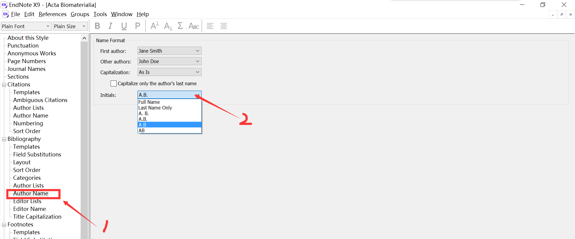 endnot如何設置參考文獻英文作者姓全稱名縮寫