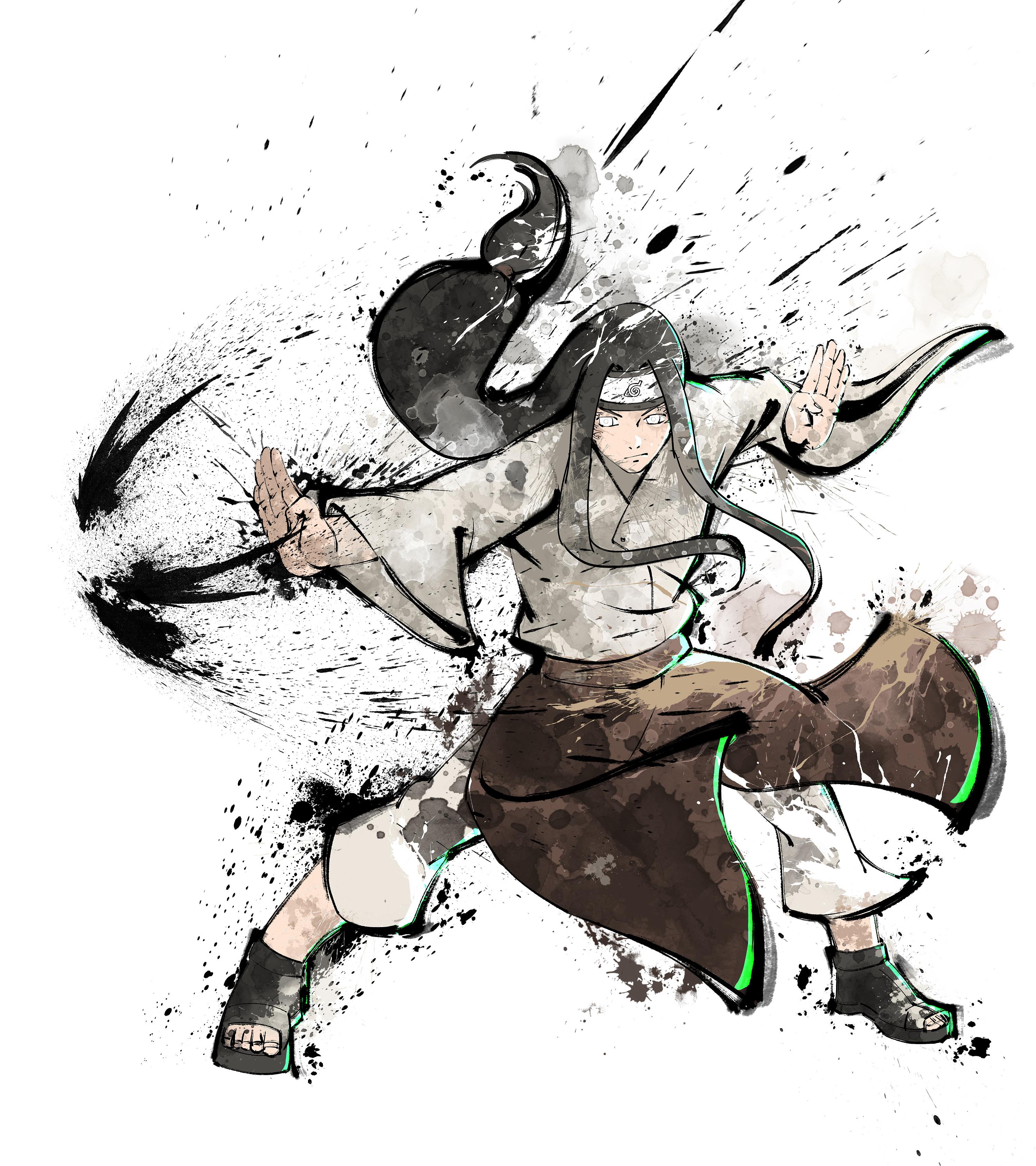 当火影忍者遇上水墨画是一种什么样的风格