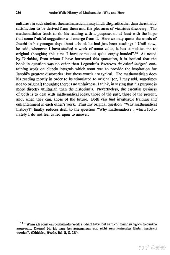 Andr weil history of mathematics why and how 
