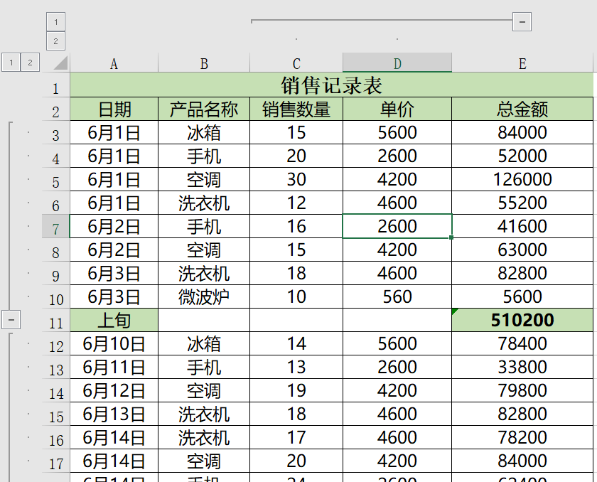 《Excel应用技巧》数据的分级显示 - 知乎